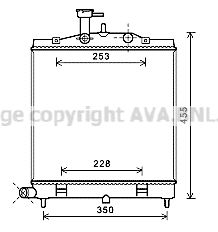 AVA QUALITY COOLING Радиатор, охлаждение двигателя KA2172